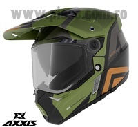 Casca adventure/touring/off road Axxis model Wolf DS Hydra B6 verde mat